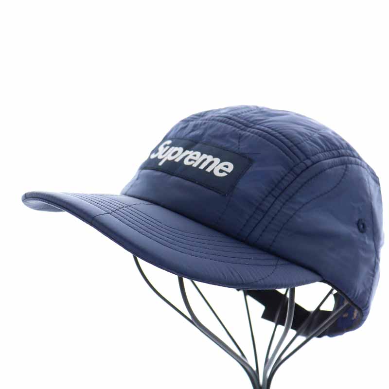 Supreme ネイビー キャップ Olmetex ファブリック 帽子 希少