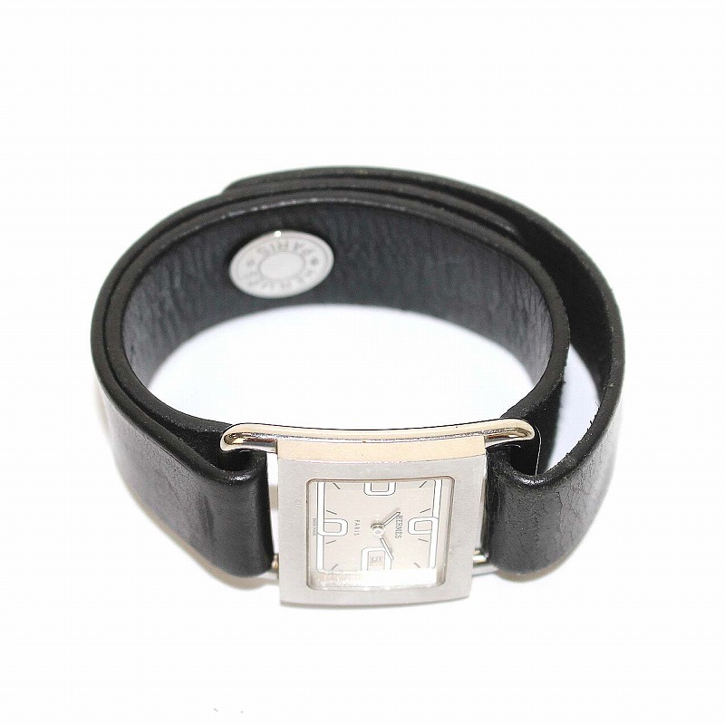エルメス HERMES バレニア デイト スクエア BA1.510 腕時計 クォーツ
