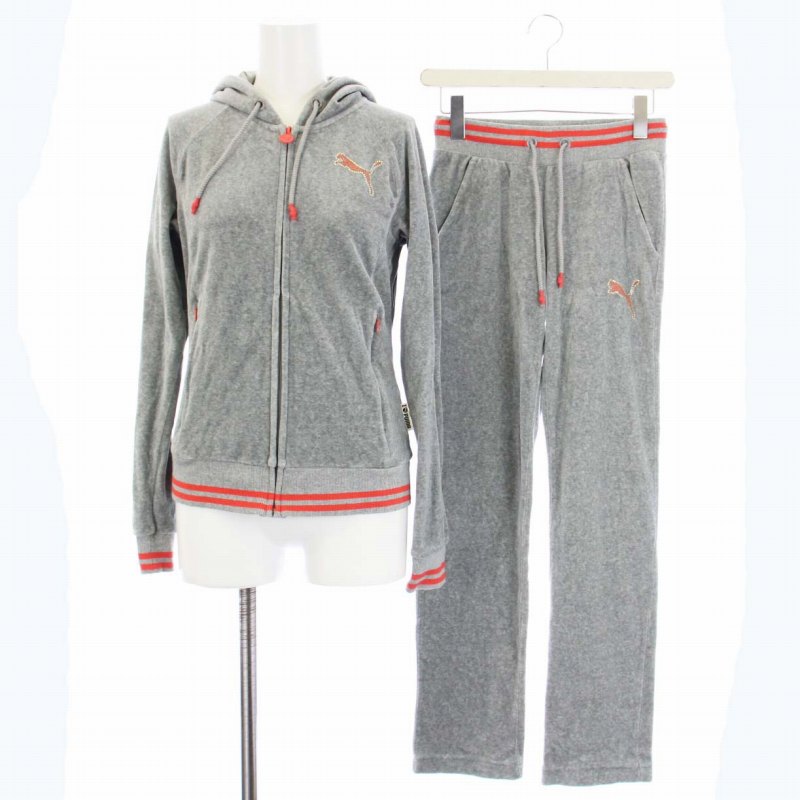 プーマ PUMA ベロアセットアップ パンツ 上下 ジャージ スウェット 
