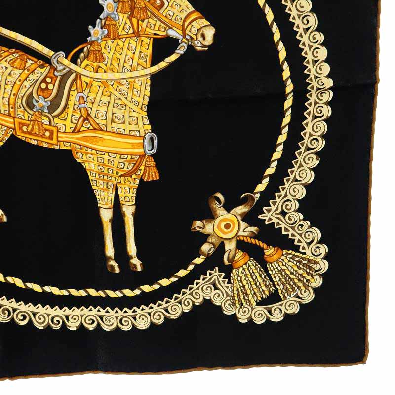 エルメス HERMES カレ90 パプロール Paperoles スカーフ シルク