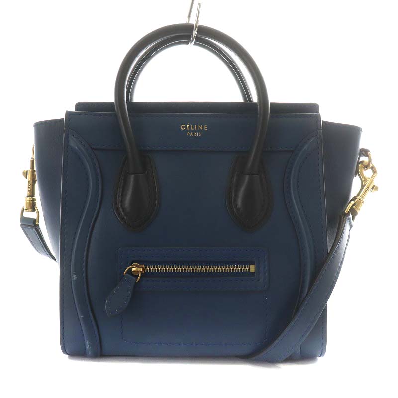 セリーヌ CELINE ラゲージ ナノショッパー ハンドバッグ ショルダー  