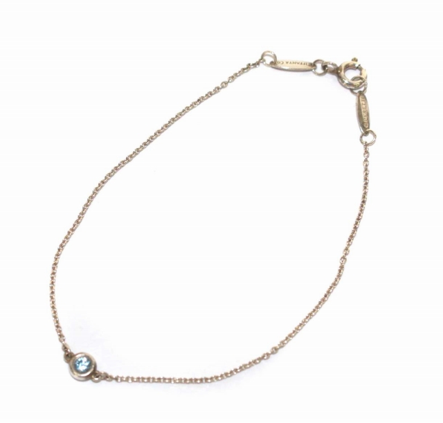 ティファニー TIFFANY & CO. カラー バイザヤード ブレスレット アクア 