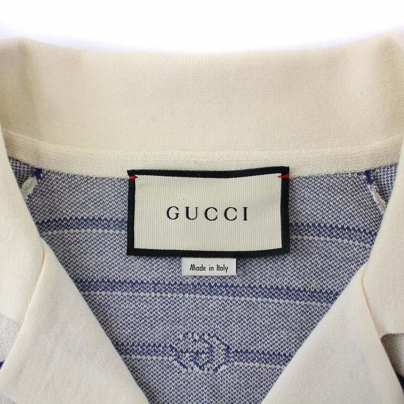 グッチ GUCCI 20-21AW DOUBLE G STRIPE POLO ダブルG ストライプ 