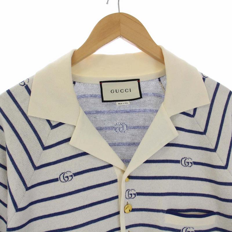グッチ GUCCI 20-21AW DOUBLE G STRIPE POLO ダブルG ストライプ 