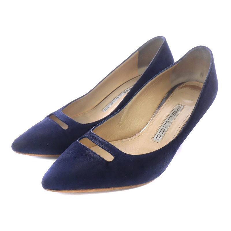 ペリーコ PELLICO パンプス ハイヒール スエード ポインテッドトゥ 34  