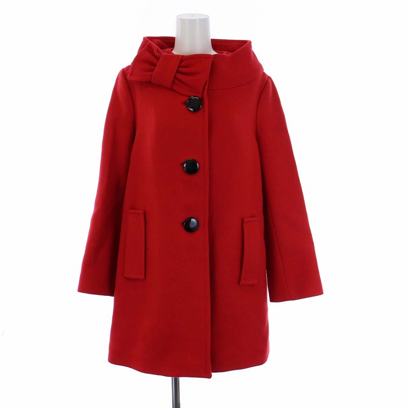 ケイトスペード KATE SPADE リボン スタンドカラーコート アウター 