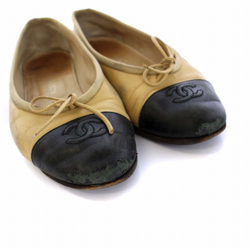 シャネル CHANEL バレリーナ バレエシューズ パンプス ローヒール 