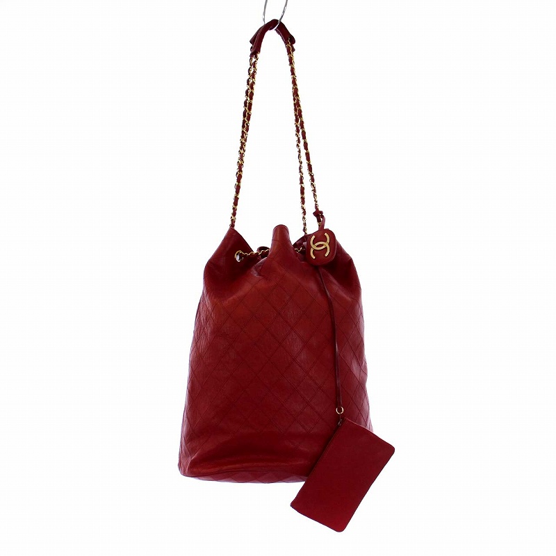 シャネル CHANEL ビコローレ ココマーク ショルダーバッグ 巾着  