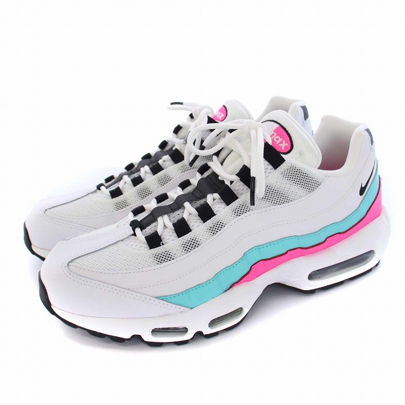 ナイキ NIKE WMNS Air Max 95 White/Black Aurora Green Pink