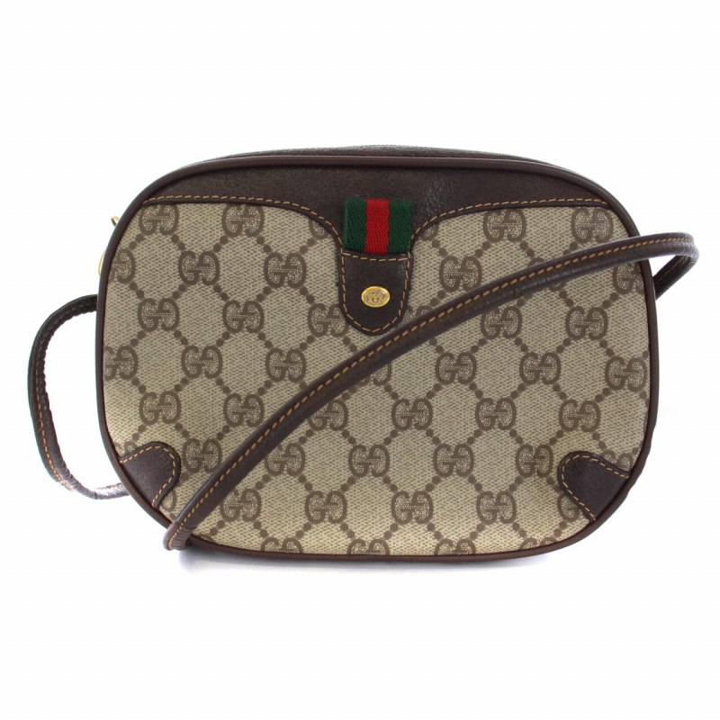 グッチ GUCCI オールドグッチ シェリーライン ショルダーバッグ GG柄 