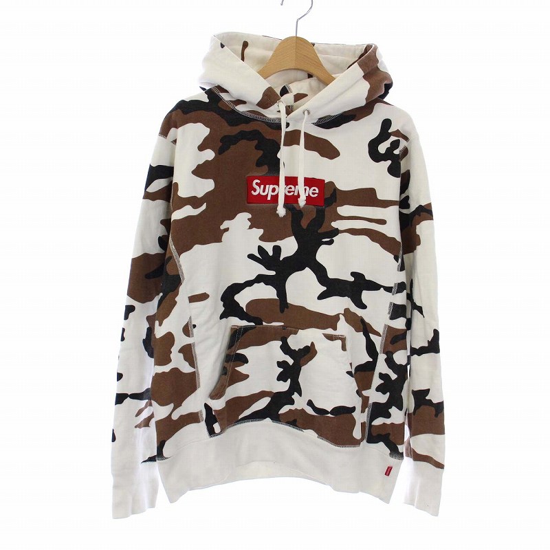 シュプリーム SUPREME 16FW BOX LOGO HOODED SWEATSHIRT BROWN CAMO 