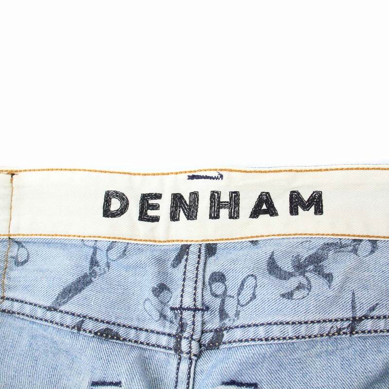 DENHAM ダメージデニムパンツ　SLIMFIT W30メンズレディース可 DENHAM ダメージデニムパンツSLIMFIT W30メンズレディース可