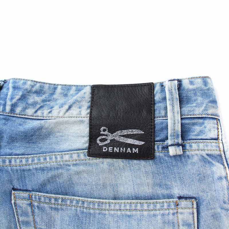 DENHAM ダメージデニムパンツ　SLIMFIT W30メンズレディース可 DENHAM ダメージデニムパンツSLIMFIT W30メンズレディース可