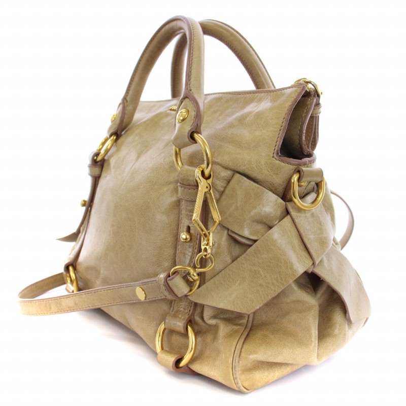 ミュウミュウ miumiu ヴィッテロルクス VITELLO LUX ショルダーバッグ 