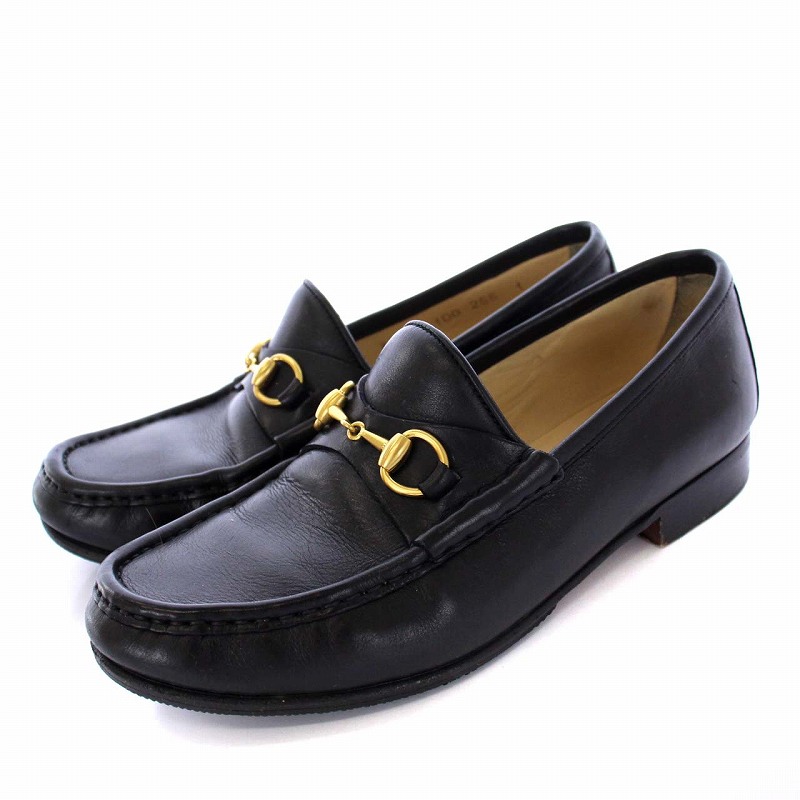 グッチ GUCCI ホースビットローファー レザー ローヒール 36.5C 23.5cm 