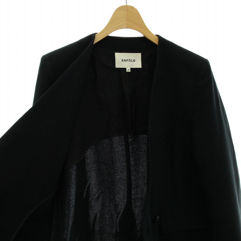 エンフォルド ENFOLD 20SS サマーダブルクロスノーカラージャケット 