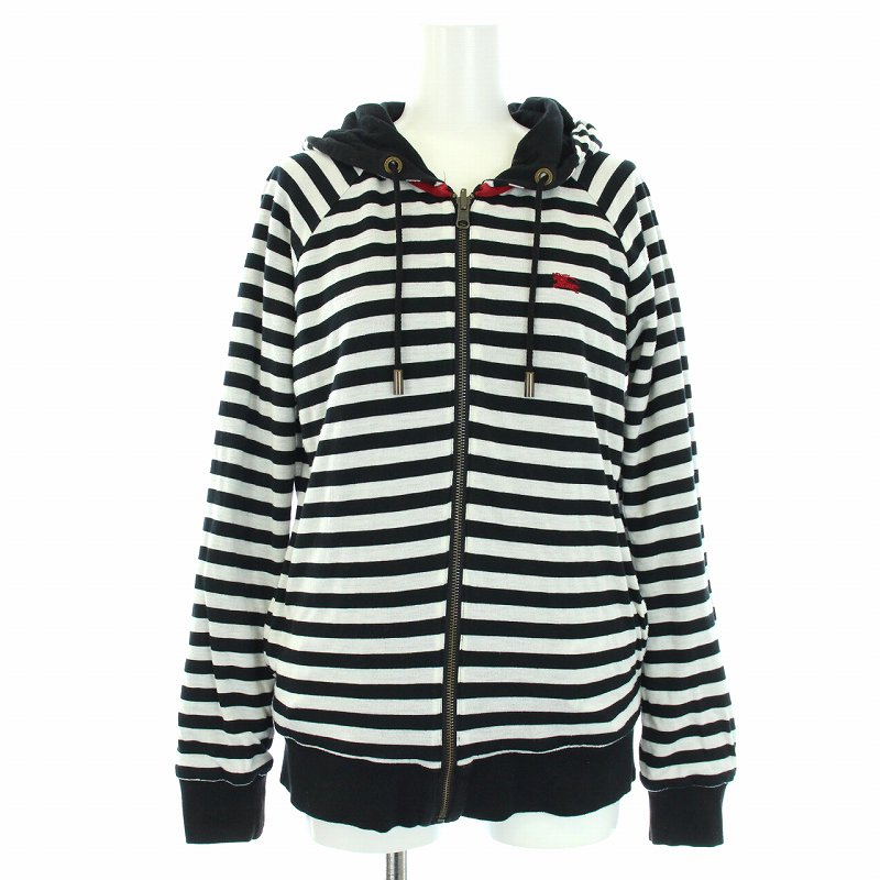 バーバリー ブルーレーベル リバーシブルパーカー 38