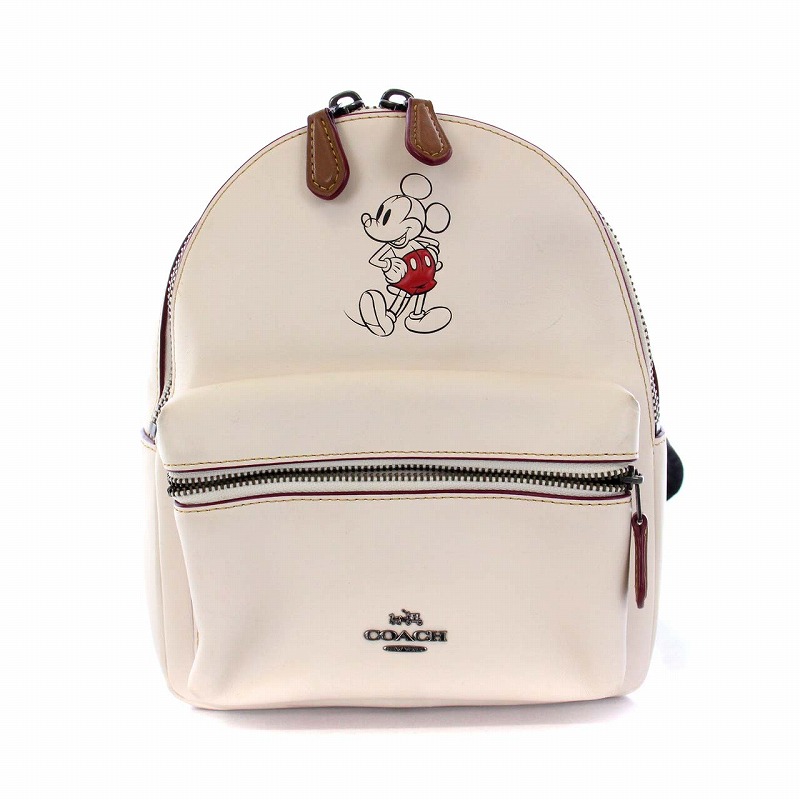 コーチ COACH Disney Mini Charlie Leather Backpack チャーリー 