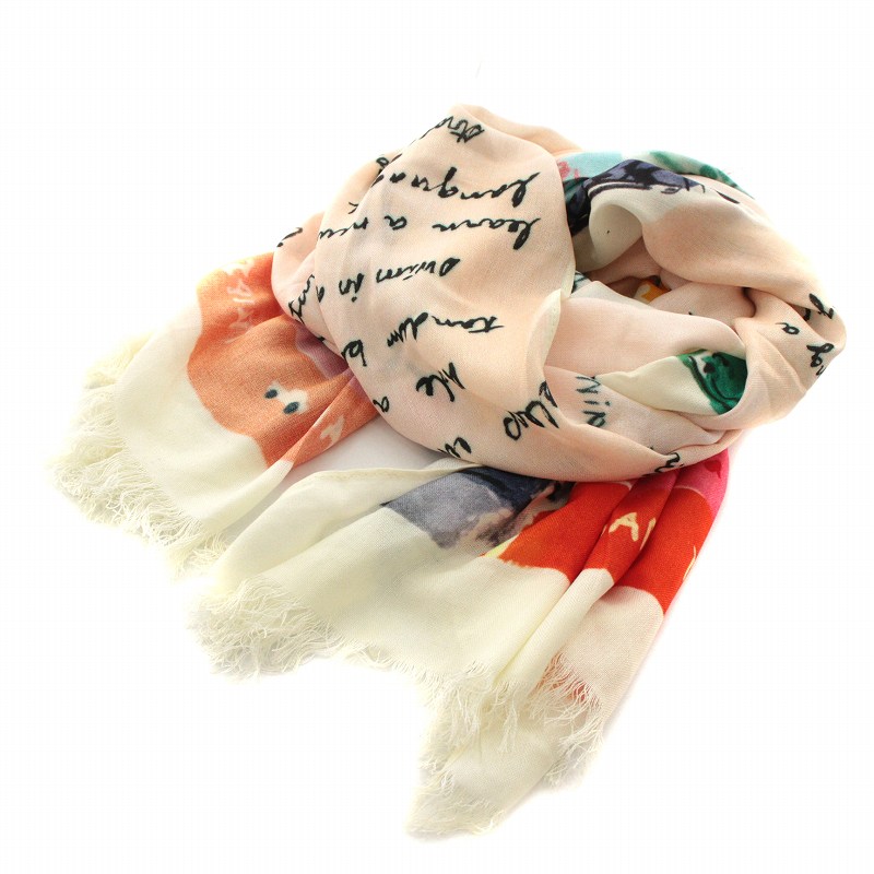 未使用品 ケイトスペード KATE SPADE ストール マフラー レーヨン  