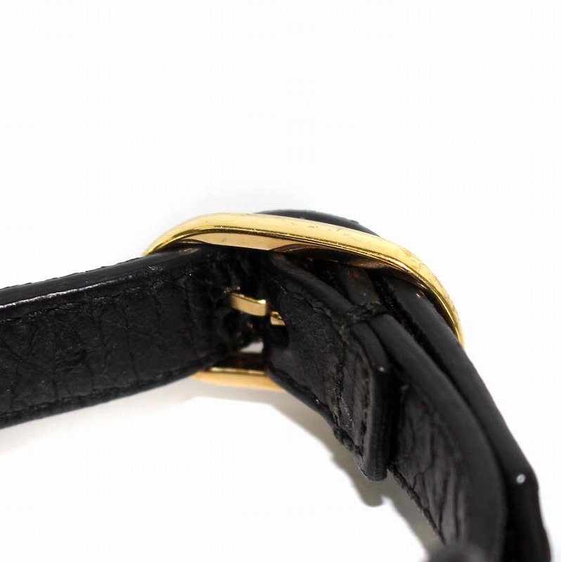 バレンシアガ BALENCIAGA スタッズ ブレスレット レザー 黒