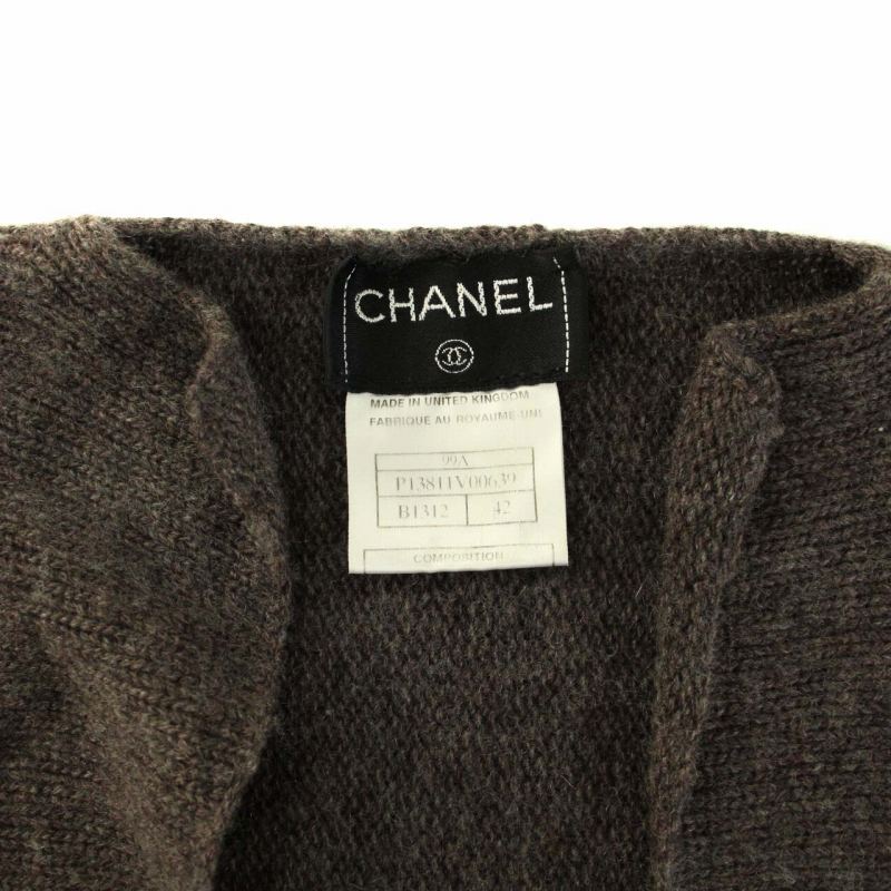 シャネル CHANEL 99A ニット セーター キーネック 長袖 バイカラー 