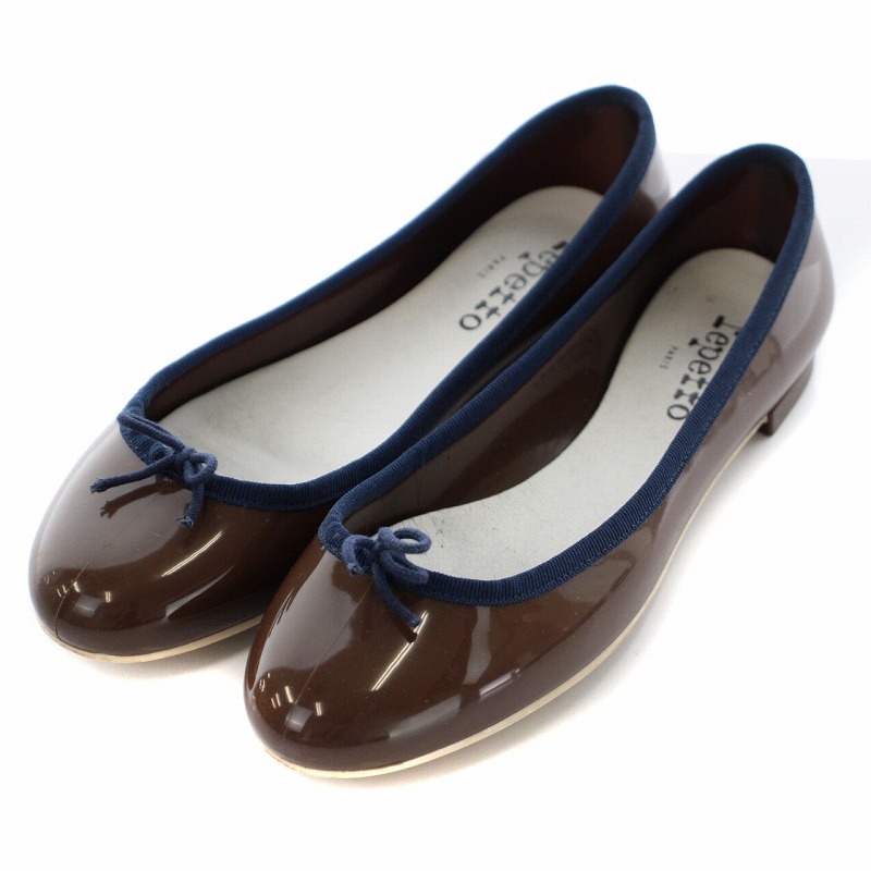 レペット　repetto バレエシューズ　フラットシューズ　ネイビー　39 レペット repetto バレエシューズ フラットシューズ ネイビー 39