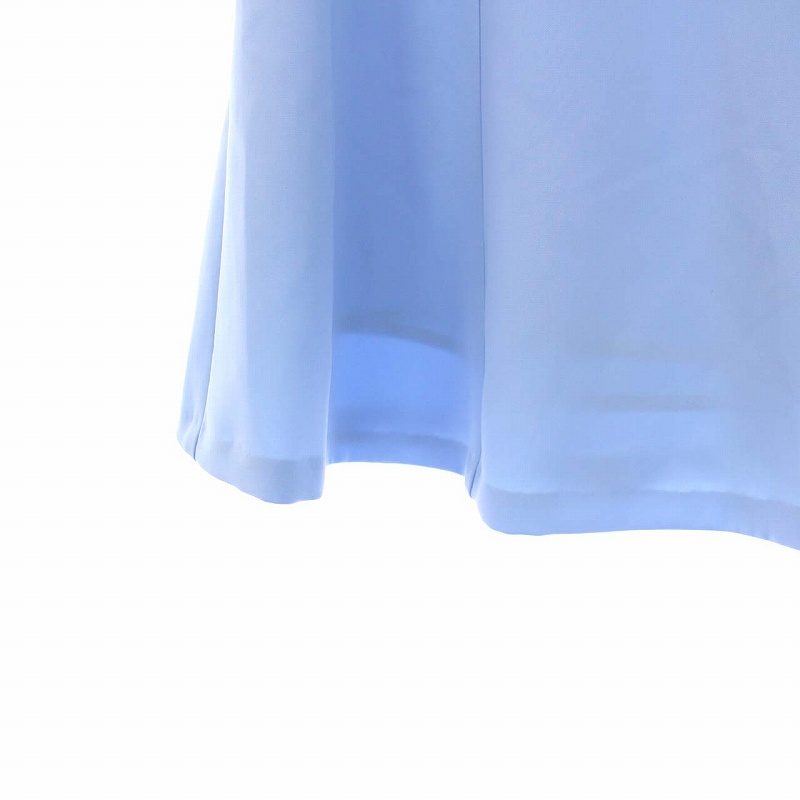 未使用品 エリザ ELISA フレアスカート ひざ丈 サイドジップ 1 S 水色  