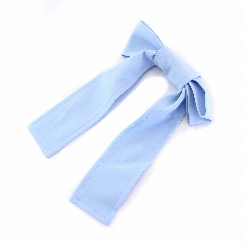 未使用品 エリザ ELISA フレアスカート ひざ丈 サイドジップ 1 S 水色  