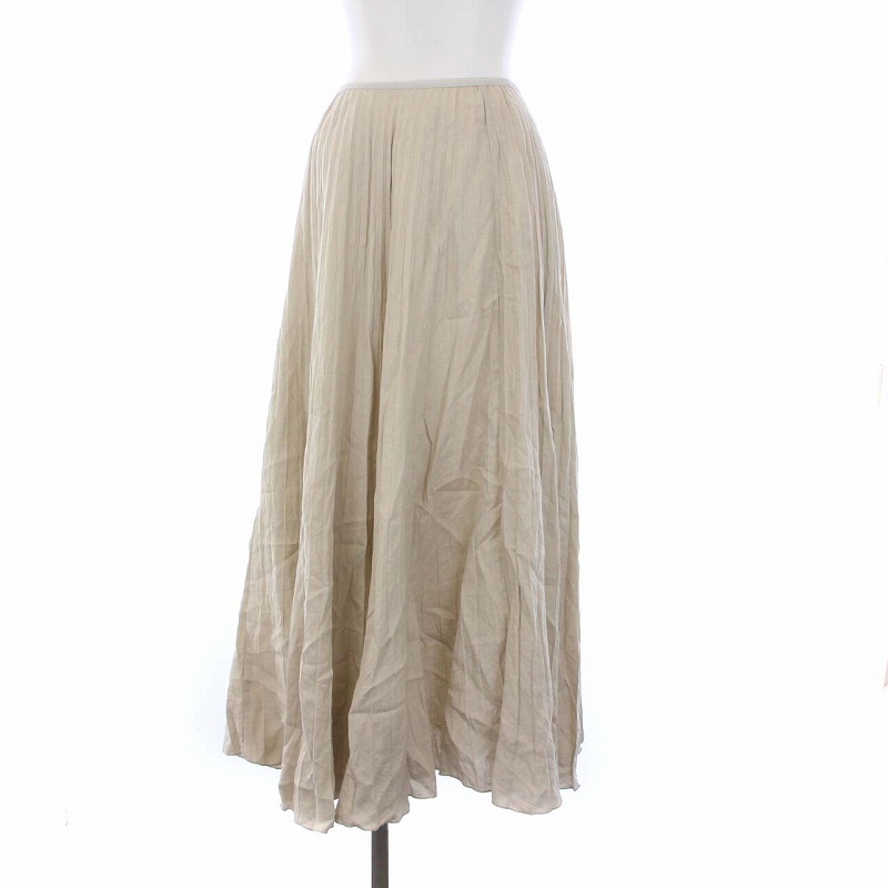 セオリー theory 22SS FRENCH LINEN PLEAT SKT フレンチリネンプリーツ 