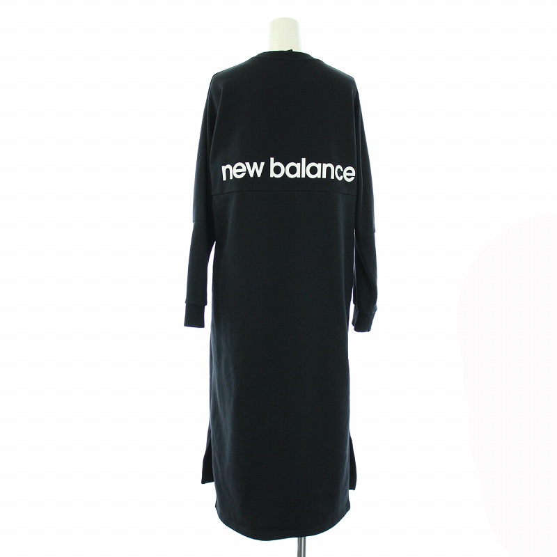 New Balance ブラック セーター Lサイズ ニューバランス NEW BALANCE スウェットドレス ワンピース 刺繍