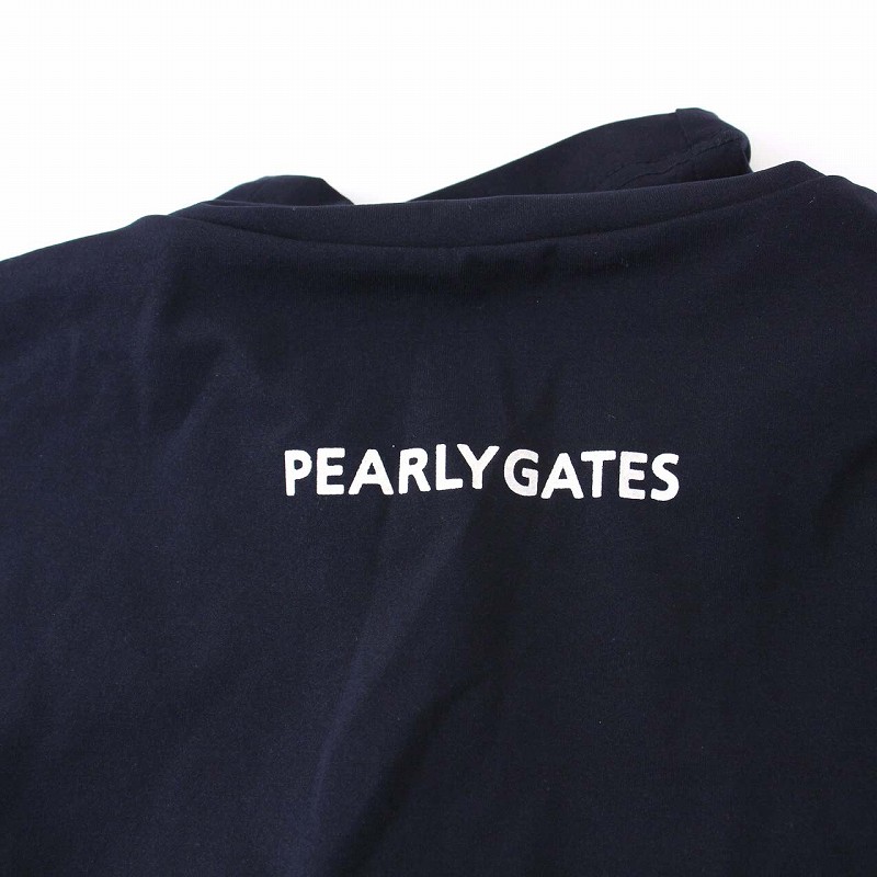 パーリーゲイツ PEARLY GATES ゴルフウェア フロントロゴ モックネック 
