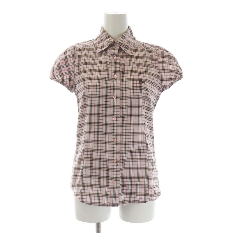 バーバリーブルーレーベル BURBERRY BLUE LABEL ブラウス シャツ 半袖 
