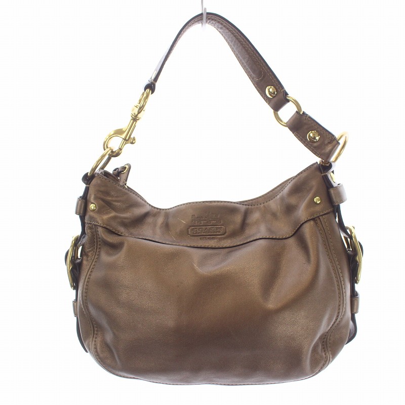 コーチ COACH ハンドバッグ ワンショルダーバッグ ロゴ レザー 