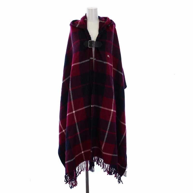バーバリーブルーレーベル BURBERRY BLUE LABEL フード付きポンチョ 