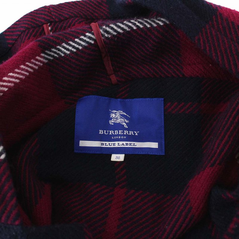 バーバリーブルーレーベル BURBERRY BLUE LABEL フード付きポンチョ 