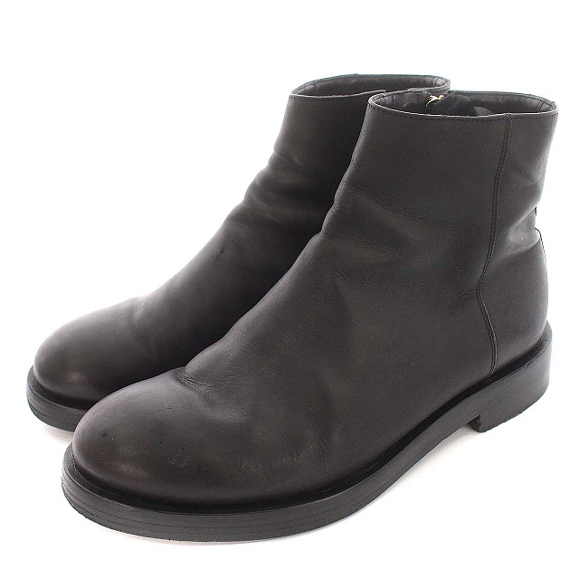 ポールスミス PAUL SMITH ショートブーツ サイドジップ レザー 8 27cm 