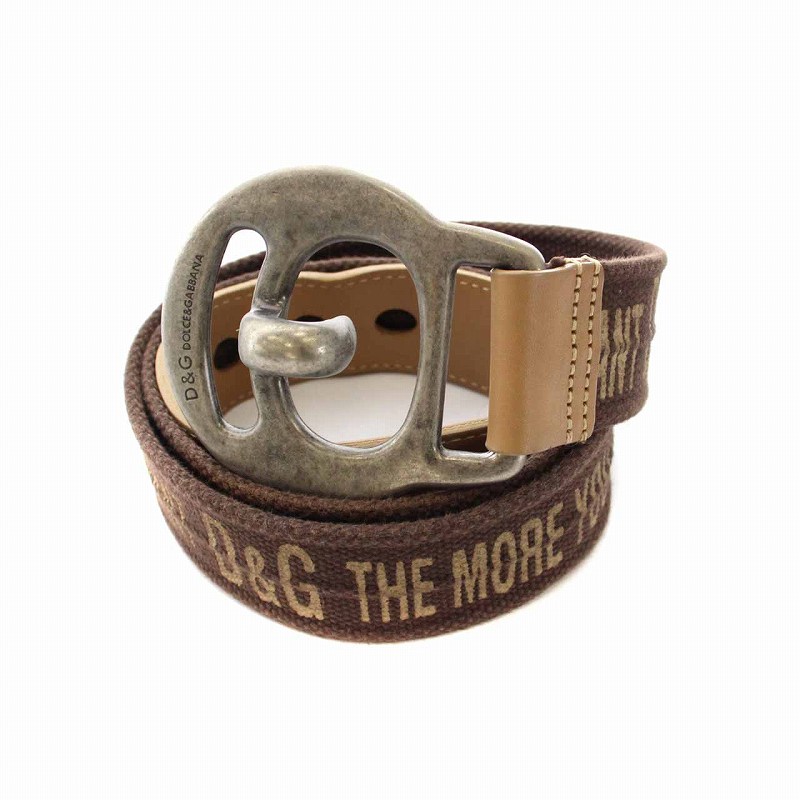 ディー&ジー ドルガバ ドルチェ&ガッバーナ D&G ベルト キャンバス  