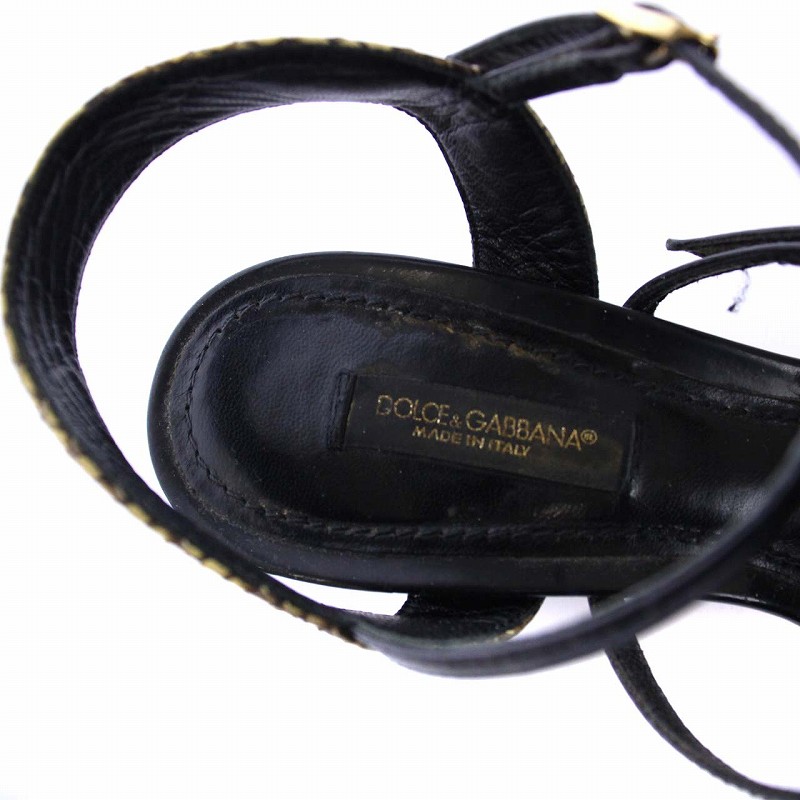 ドルチェ&ガッバーナ ドルガバ DOLCE&GABBANA ウェッジソールサンダル 