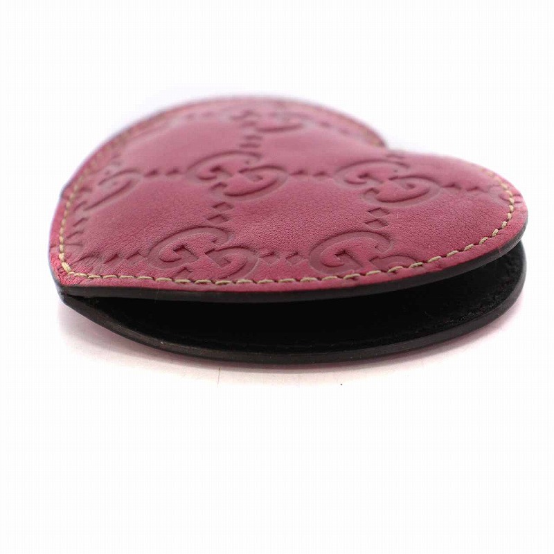 グッチ GUCCI コンパクトミラー ハート 携帯用 手鏡 グッチシマ