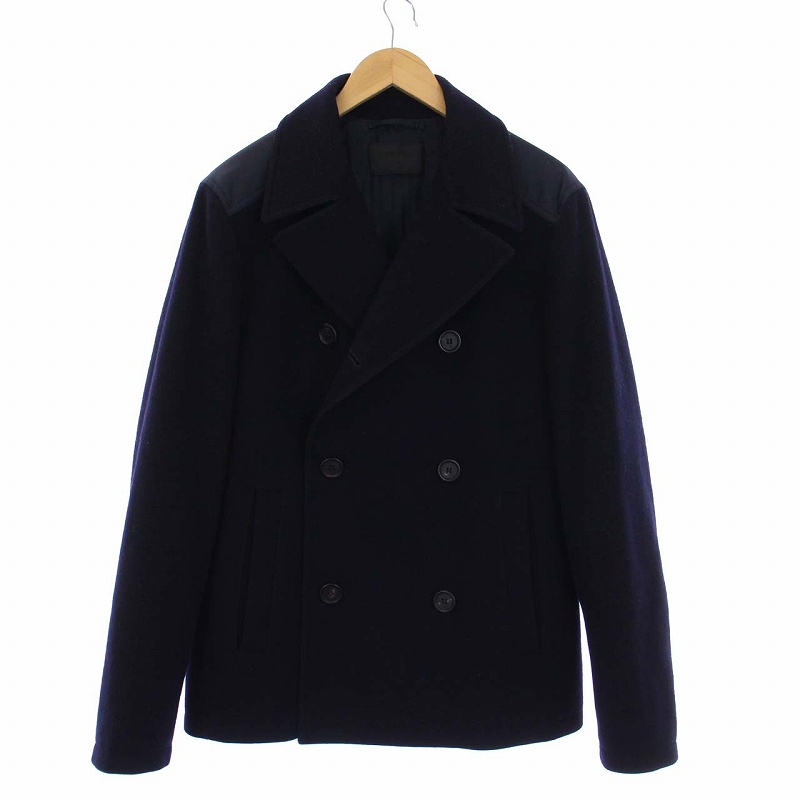 プラダ PRADA 2012年製 ピーコート Pコート アウター ショート丈 切替 