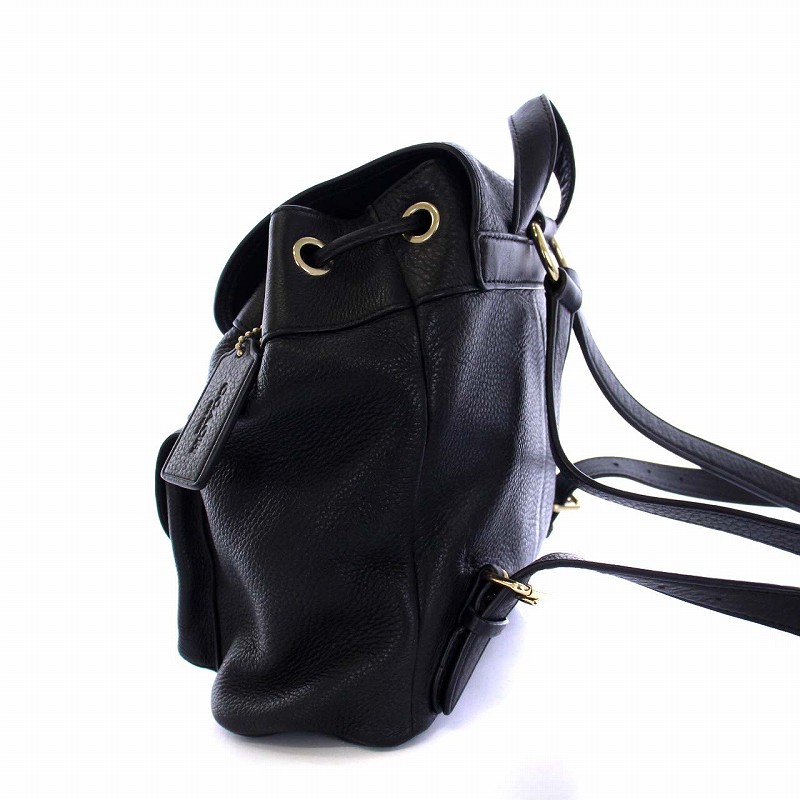 中古】COACH(コーチ) ペブルド レザー ビリー ミニ バックパック