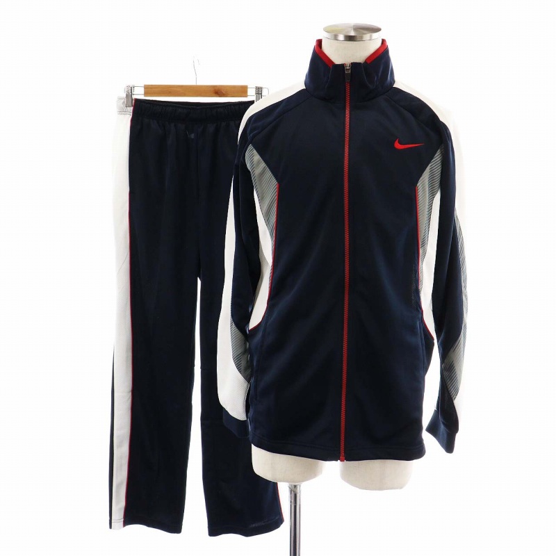 ナイキ NIKE セットアップ 上下 ジャージ ストレートパンツ M 紺 