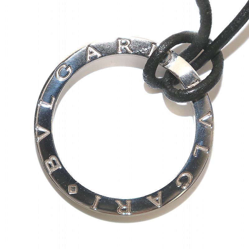 BVLGARIシルバーリング型ペンダントネックレス BVLGARI シルバーリングペンダント
