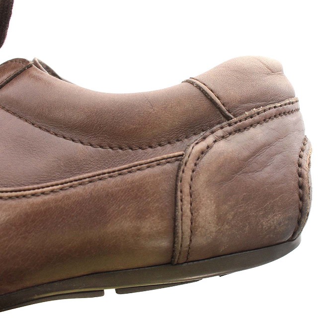 プラダ PRADA ドライビングシューズ レザー スニーカー 6 26.5cm