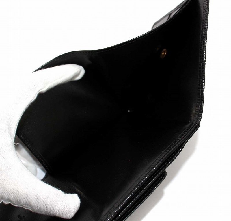 ルイヴィトン Louis Vuitton 三つ折り　財布 エピ Wホック　黒 ルイヴィトン LOUIS VUITTON エピ 三つ折り財布 Wホック 黒 ノワール
