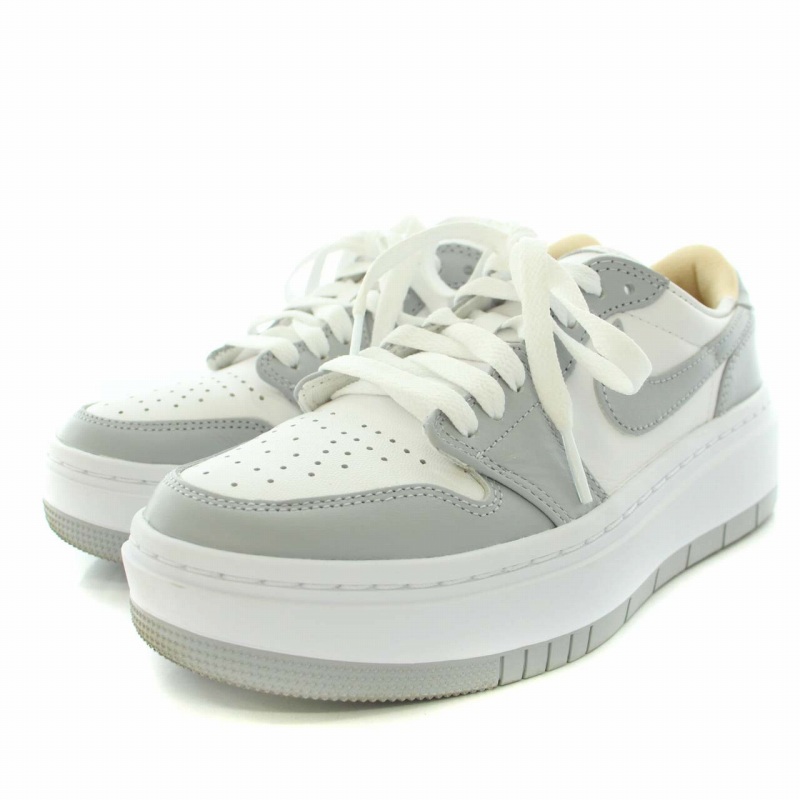 ナイキ NIKE ウィメンズエアジョーダン1エレベートローウルフグレー 