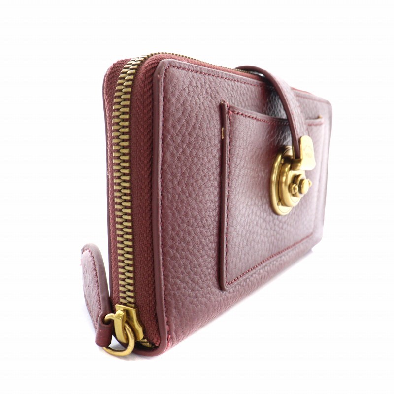 ポロラルフローレン ポロベア レザー 二つ折り財布 ワイン POLO RALPH LAUREN Ralph Lauren ポロ ラルフローレン 財布 二