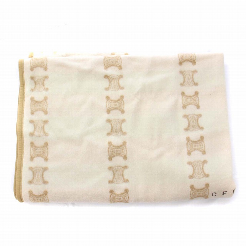 未使用CELINE パターン入り毛布 CL 1530 ブランケット CELINE - CELINE ブランケット(大判)の通販 by あっこ's shop