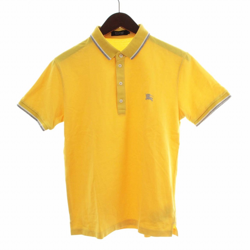 BURBERRY バーバリー 半袖 ポロシャツ 黄色 イエロー Mサイズ メンズ