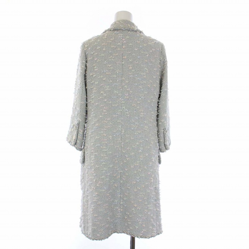 シャネル CHANEL 07C ツイードコート アウター ロング ココマーク ココ  